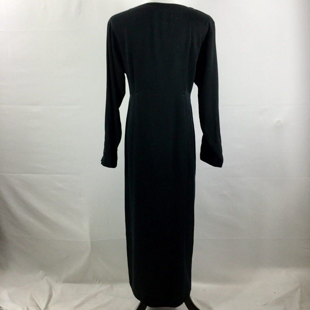 Vintage KIKO COMFORT CLOTHING Empire Waist Maxi Shirt Dress 100% Tencel Size S - Picture 7 of 16